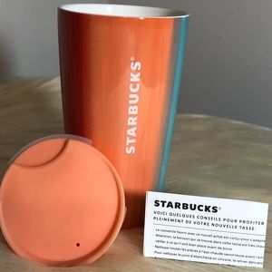 12 oz STARBUCKS SUMMER EDITION CERAMIC TUMBLER/CUP